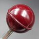 Two hooks in red bakelite and metal - around 1950