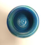 Rimini Blue Ceramic Vase by Aldo Londi for Bitossi and Italica Ars, Italy