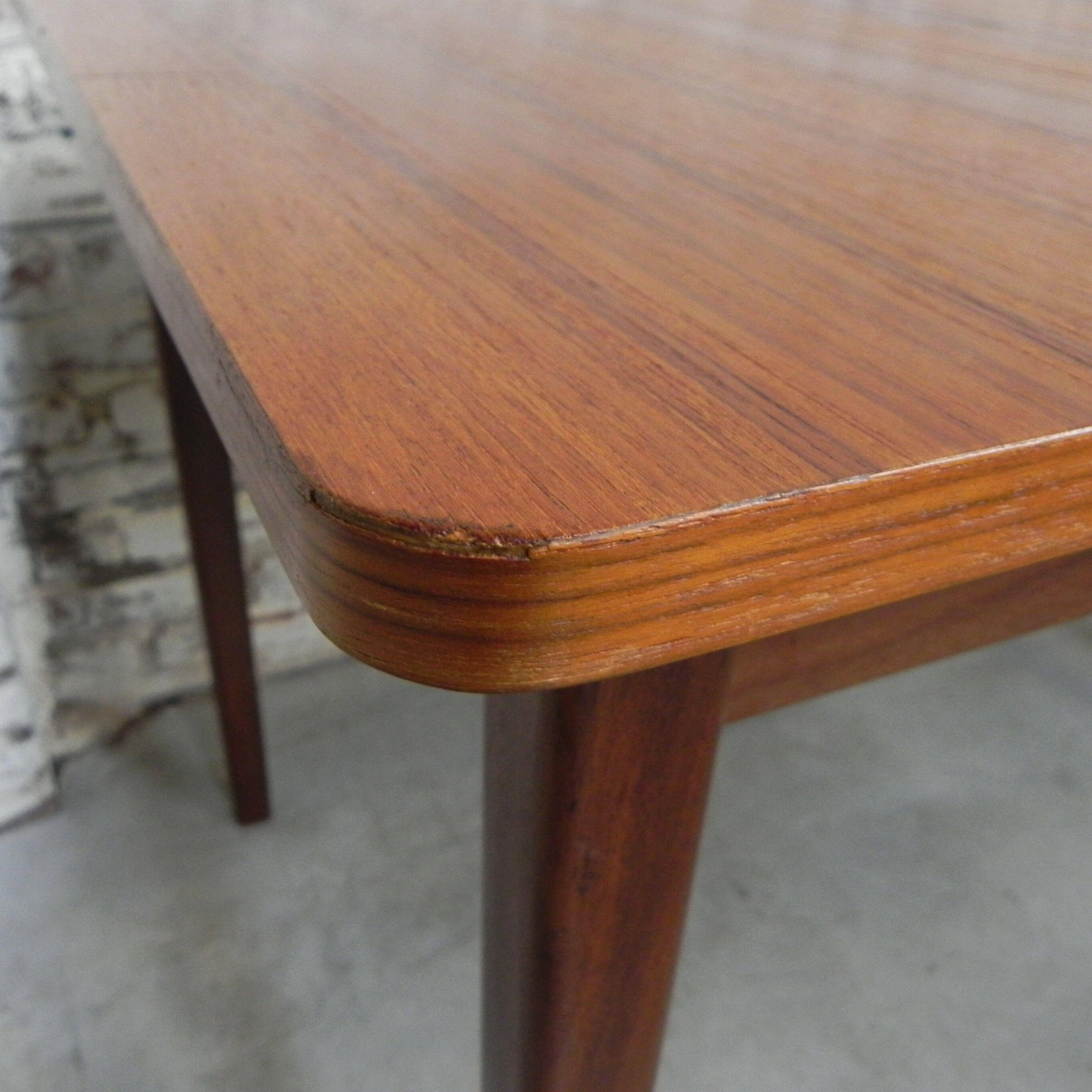 Danish vintage dining table extendable