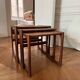 Set of 3 Scandinavian nesting tables from the 60s