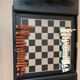 Chess game of the years with black lacquer and ivory board