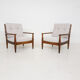 Set of 2 oak lounge chairs, The Netherlands 1960’s