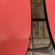 Pair of red Formica chairs Roc 1960