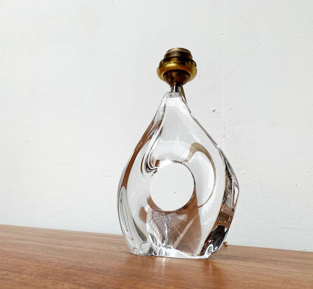 French glass table lamp from the mid-century by Daum, 1960s.