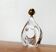 French glass table lamp from the mid-century by Daum, 1960s.