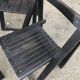4 chaises pliantes de salle à manger vintage 1960