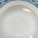 6 deep plates in Boulenger blue ironstone “Champigny”