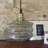 Suspension en verre vert
