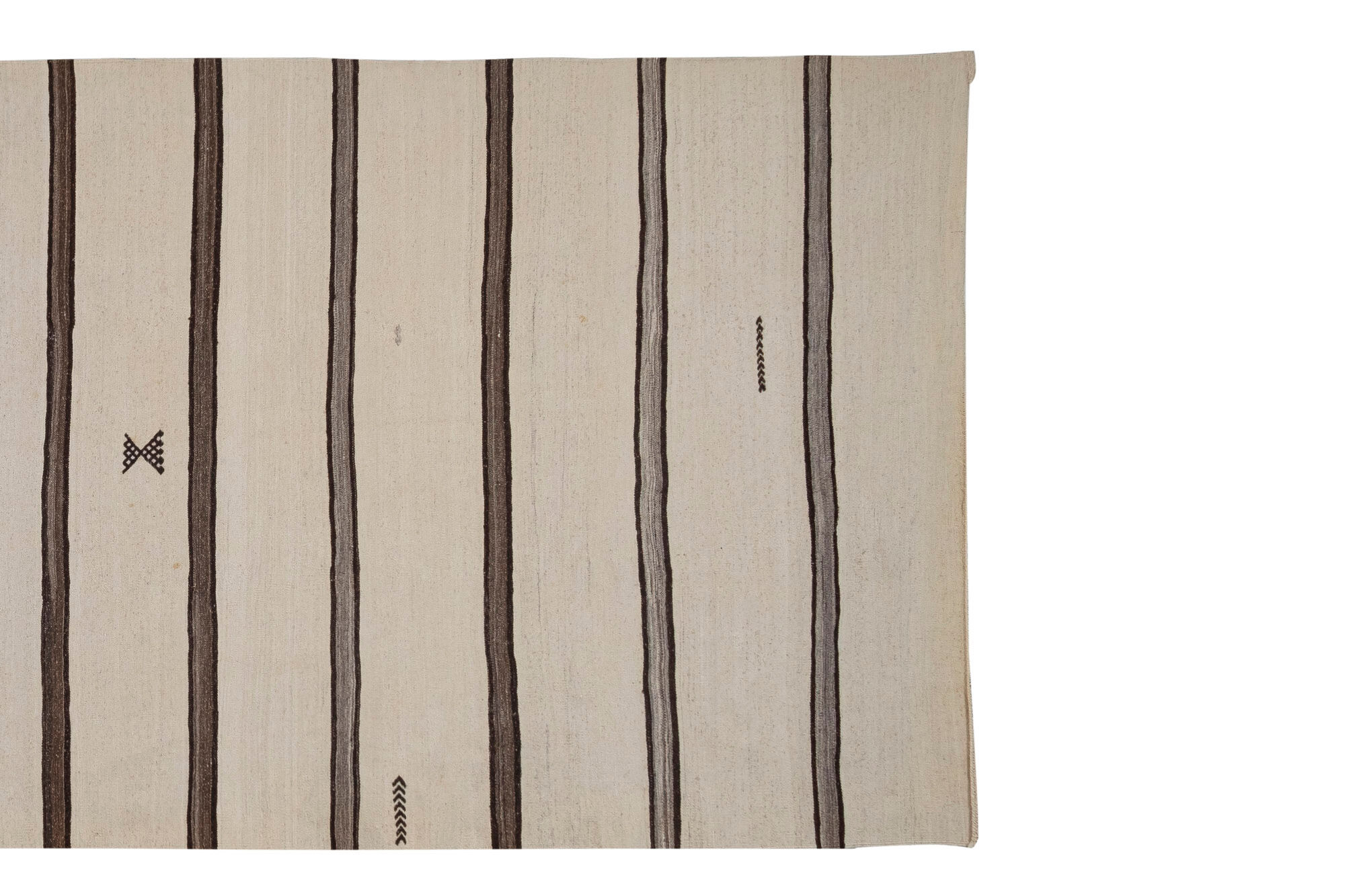 Turkish hemp kilim rug runner 160 x 400 cm