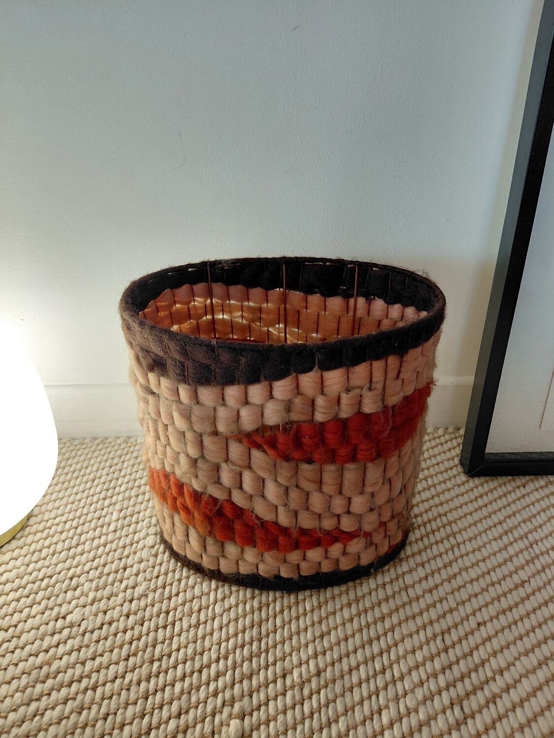 Macramé lampshade 1970