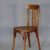 Set of 8 Fischel bentwood Bistrot chairs circa 1930
