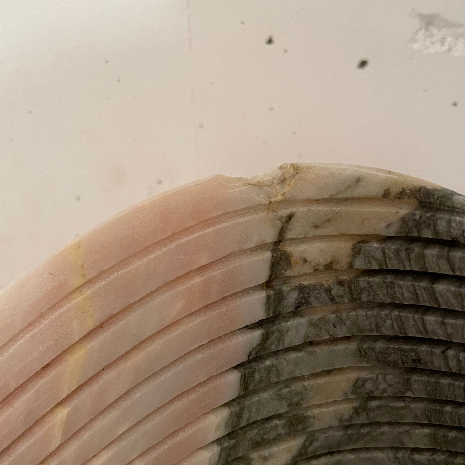 Pink marble fish 1980