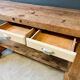 Old wooden workbench, renovated