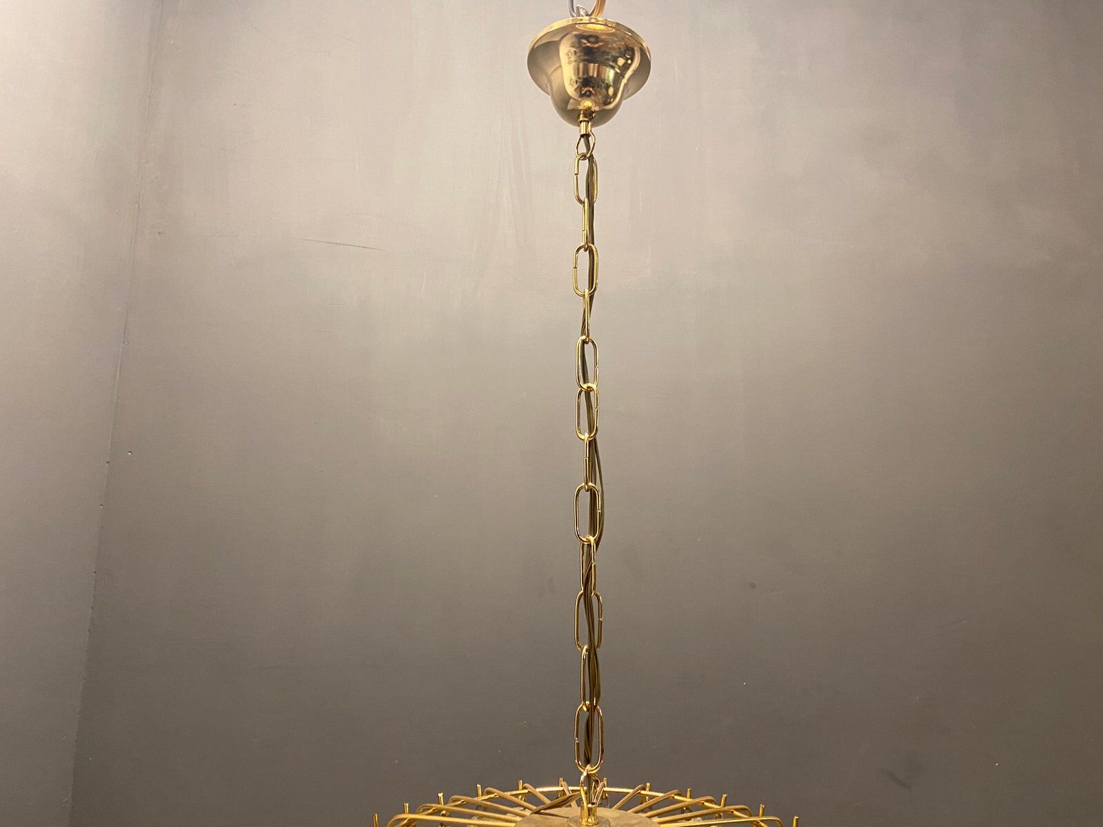 Italian Murano Glass Triedri Prism Chandelier