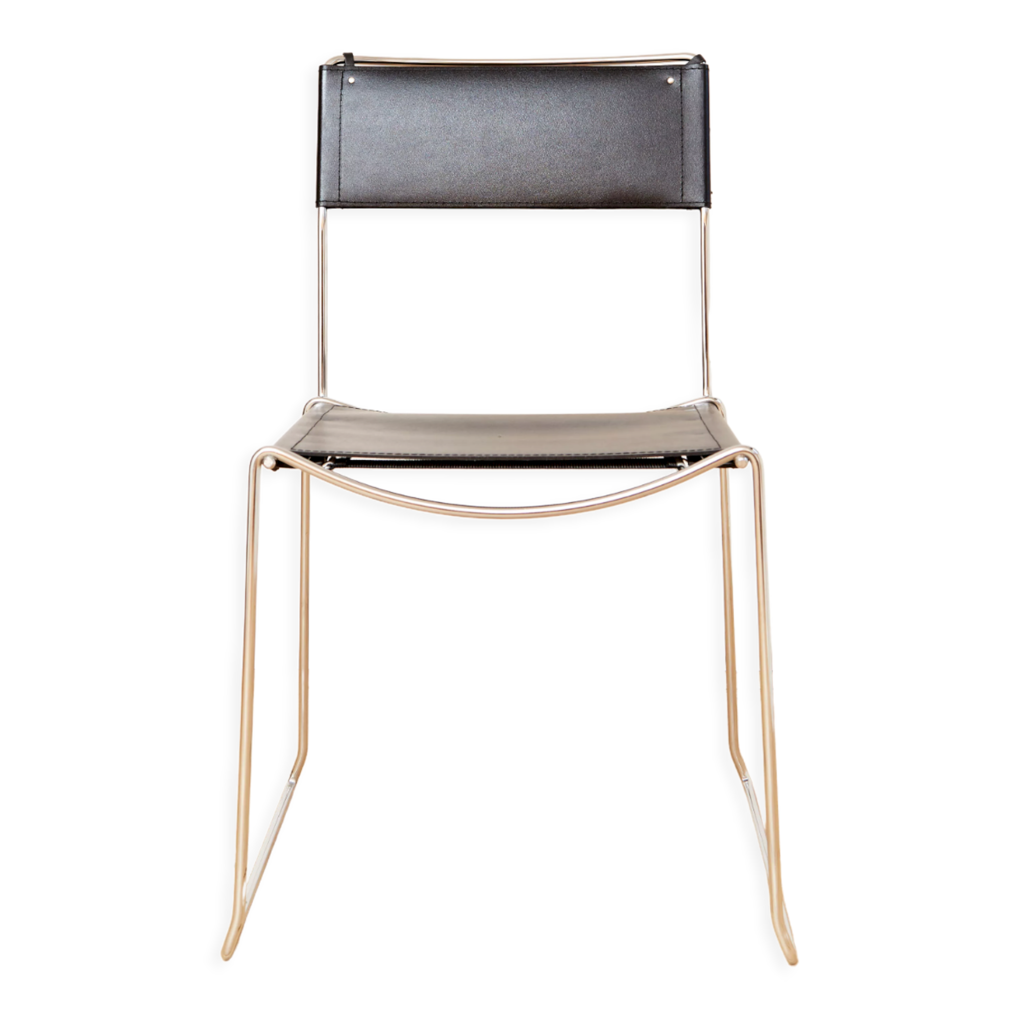 Leather dining chairs by Giandomenico Belotti  for Alias