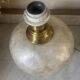 Capiz shell lamp and vintage brass
