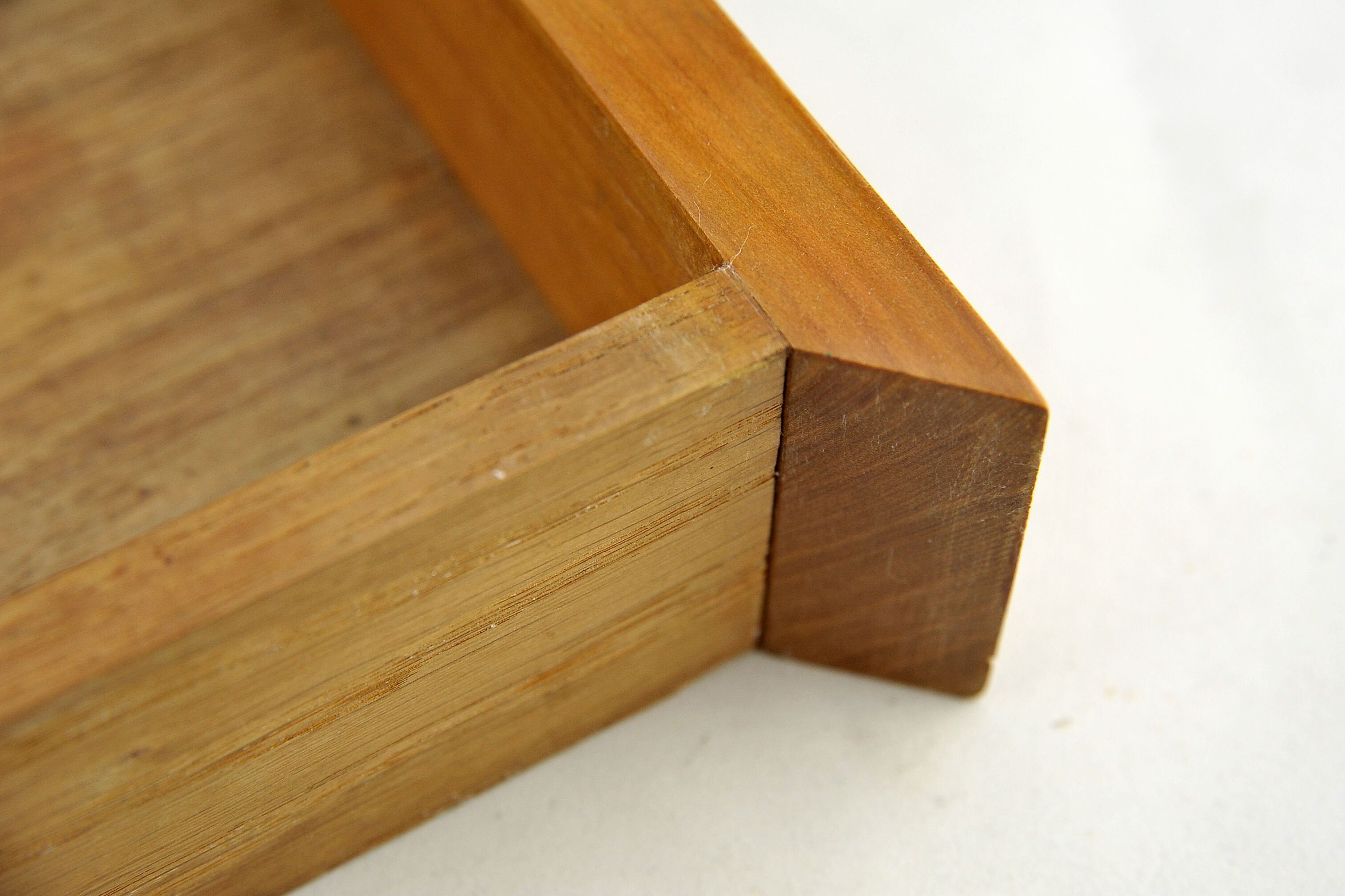 Pair of nightstands neoclassical wooden fruit