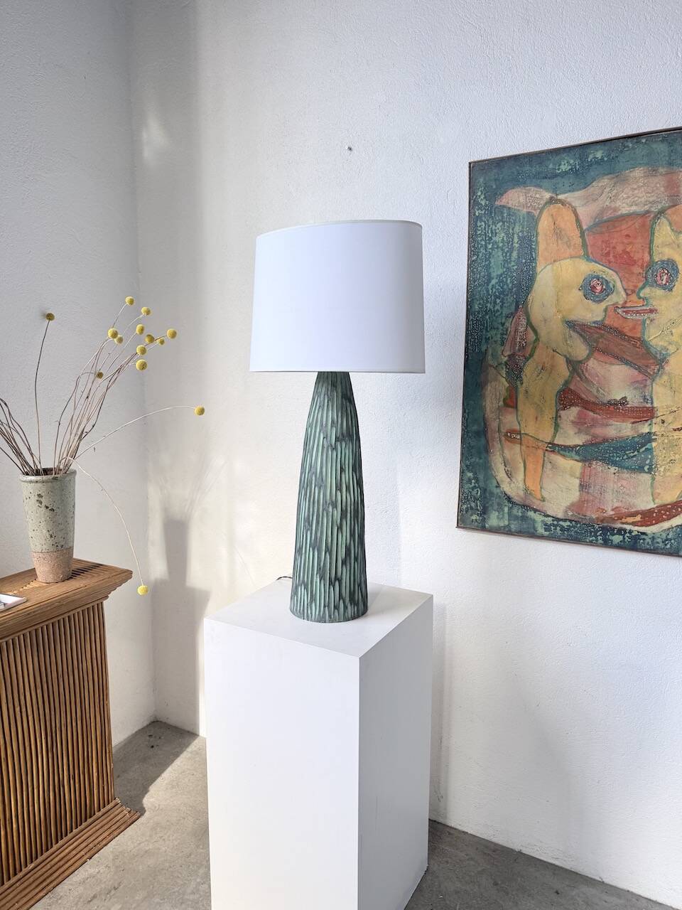 XL ceramic lamp from the 60s blin