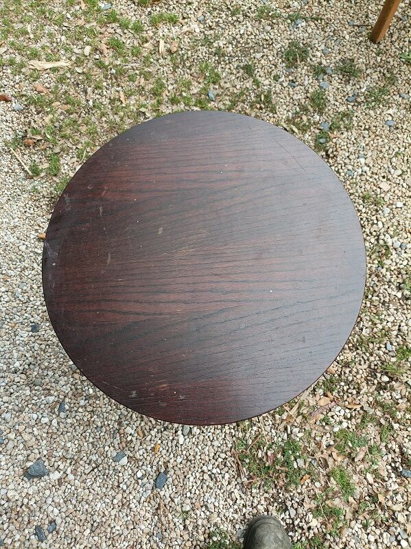 Solid wood side coffee table tripod legs