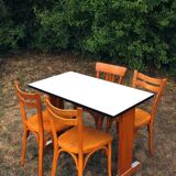 Wooden and formica bistro table