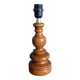 Lampe, pied en bois tourné