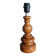 Lampe, pied en bois tourné