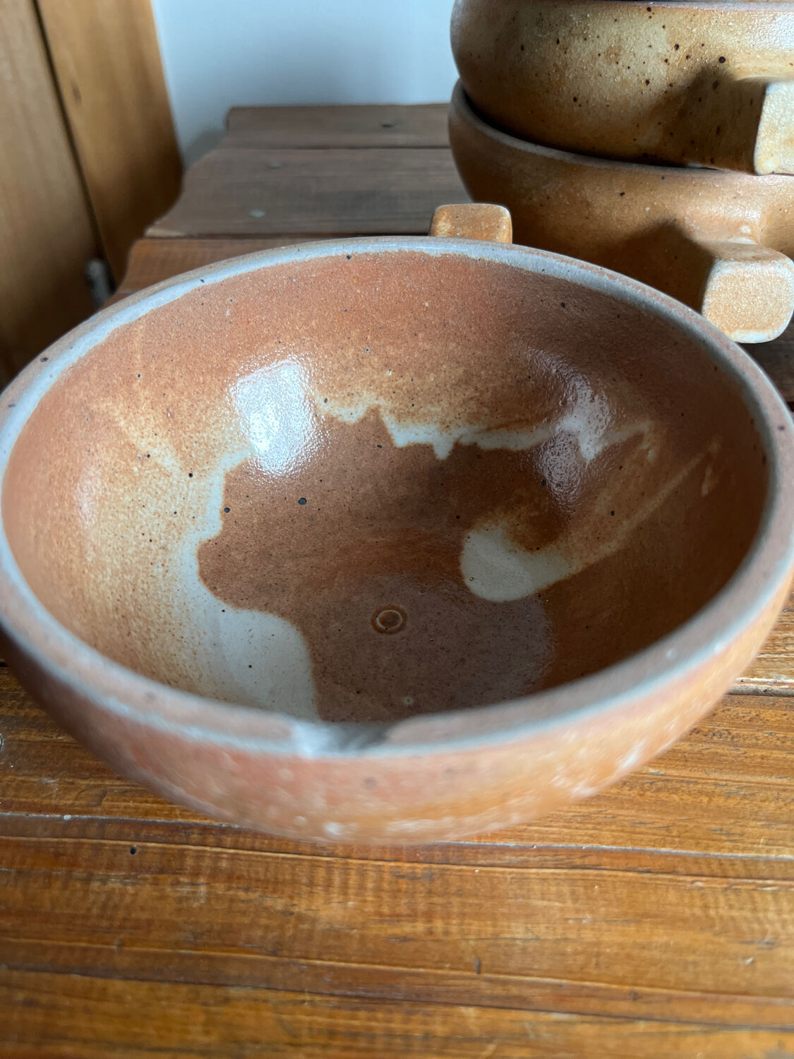 9 stoneware bowls