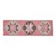 1970s Vintage Turkish Oushak Handmade Wool Cotton Pink Runner Rug 89x279