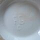 Antique ceramic teapot with floral design Fg
