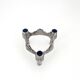 Vintage Brutalist Metal stackable Quist Candle Holder, 1970s