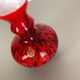 Vintage pop art opaline Florence glass vase design, Italy