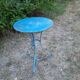 Wrought iron pedestal/console/bistro table