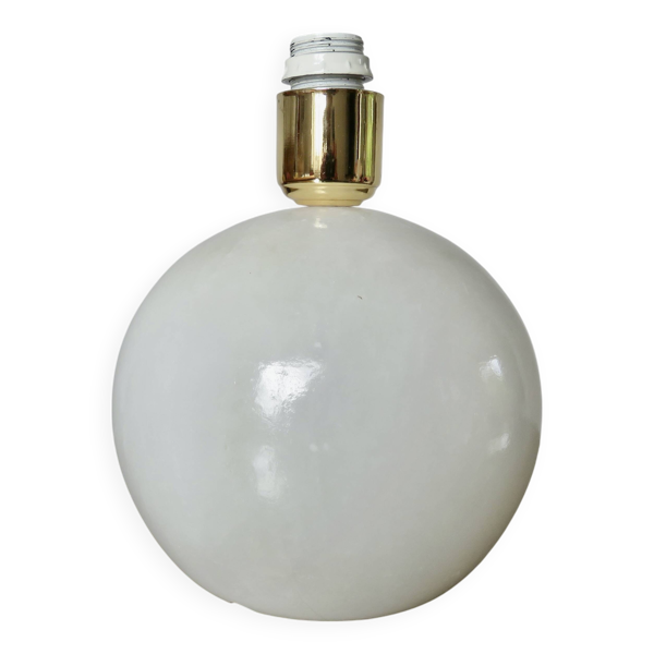 Lampe en albâtre à double éclairage forme ''boule'', 1970