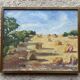 Old canvas, painting signed Mallet