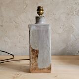 Table lamp in glazed stoneware