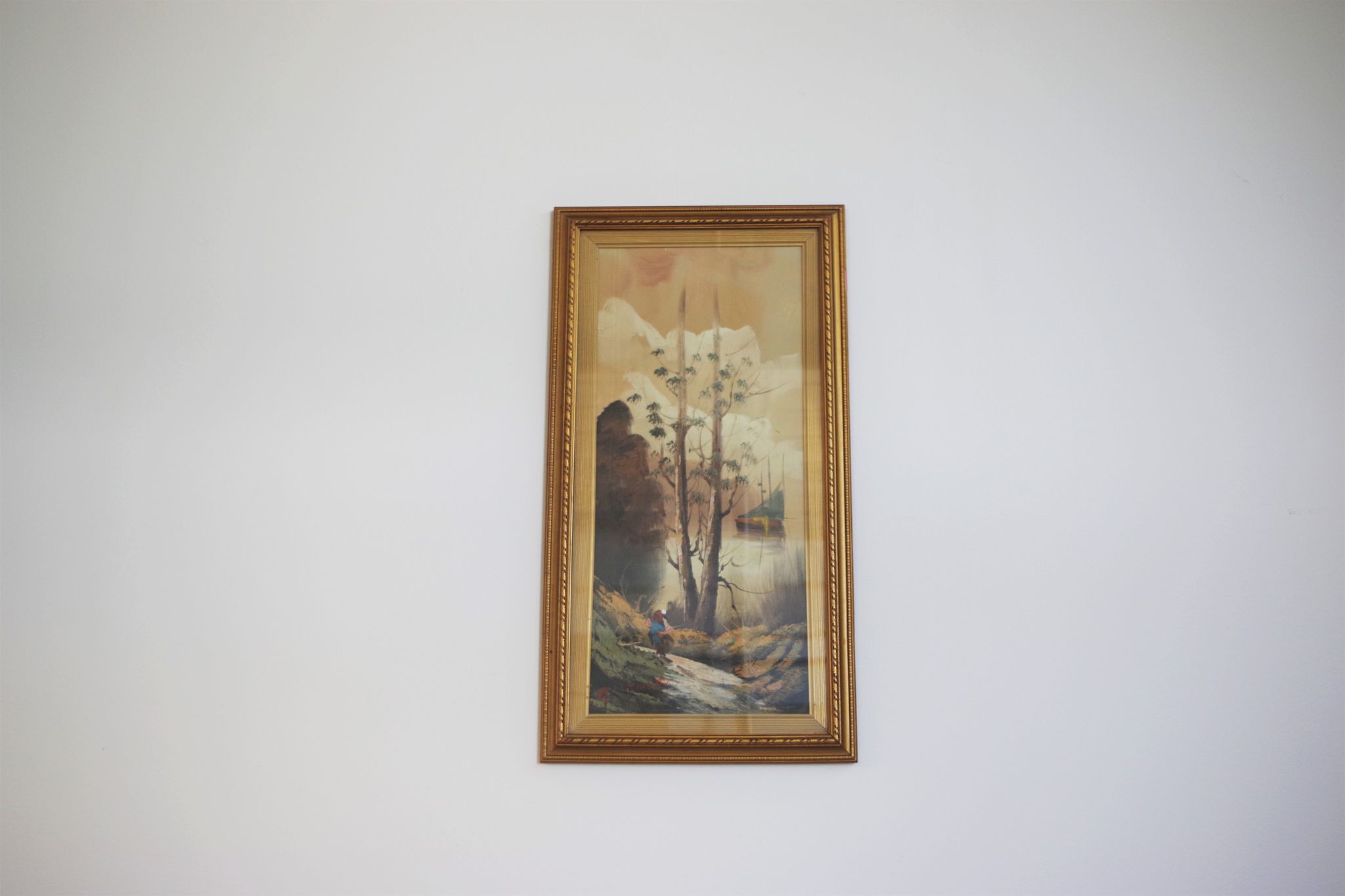 Paintings, oil on canvas, Moretti, 1970, set of 3
