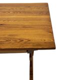 Vintage Pinewood Dining Table Desk with Drawer 60s Design
