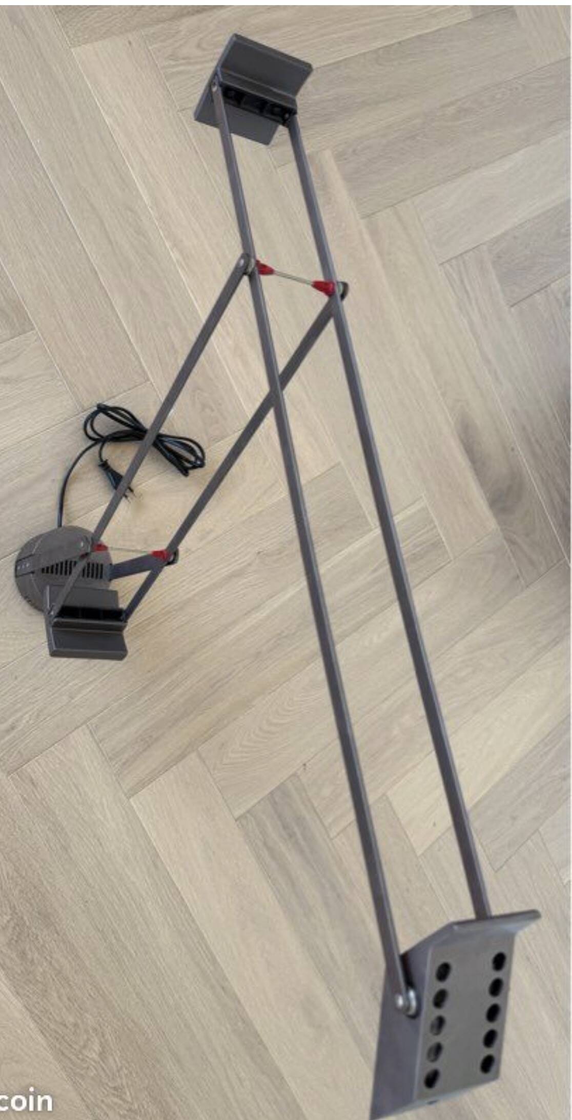 Tizio lamp by artemide in titanium