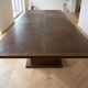 Solid wood dining table in Art Deco style