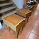 Pair of oak bedside tables from the 1960s.