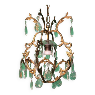 Louis XV style gilt bronze chandelier C.1900 France