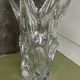 Old large giraffe vase with spikes, crystal, VANNES, Art Deco design, 35 cm.