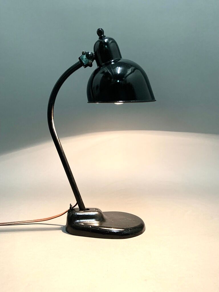 Old black modernist lamp 1930