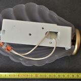 Vintage glass shell wall lamp