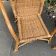 Paire de chaise en osier enfant vintage