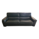 Large 3-seater anthracite leather sofa Roche Bobois