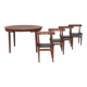 Dining table and 4 chairs by Hans Olsen for Frem Rojle Denmark.