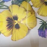 Tableau Artzai Fleurs Violettes Viola sous verre