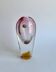 Vase en verre de Bohême, République tchèque. Années 1970.