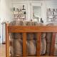 Vintage pine bench